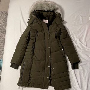 BCBG Knee Length Puffer Jacket
